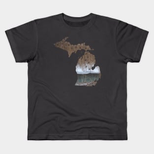 Michigan Winter Kids T-Shirt